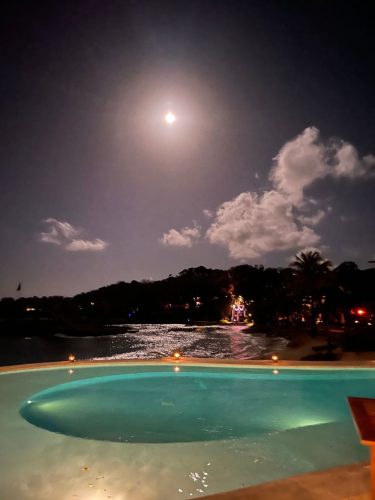 Pool at night